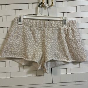 Colsie Cozy Leopard Print Lounge Shorts